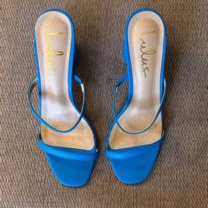 Lulu's Vibrant Blue Heeled Sandals